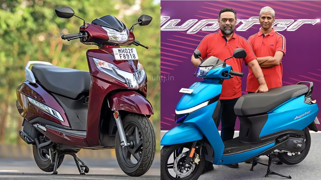 basic differences between tvs jupiter and honda activa